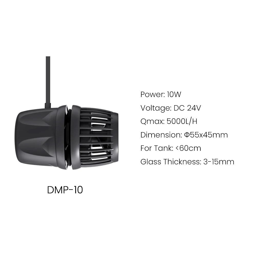 Dmp-10/20/30/40 New Smart Bluetooth App Cordless Multi Device Aquarium Wavemaker Pump Freshwater Saltwater Fish Tank