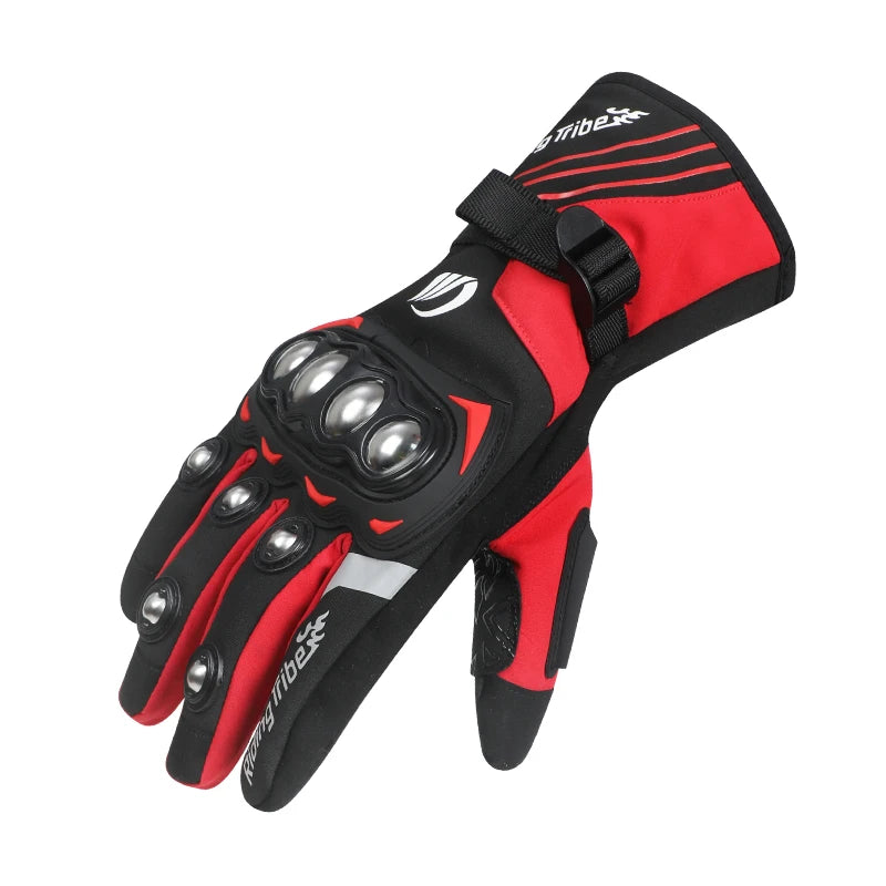 Motorcycle riding gloves are waterproof and warm in winter