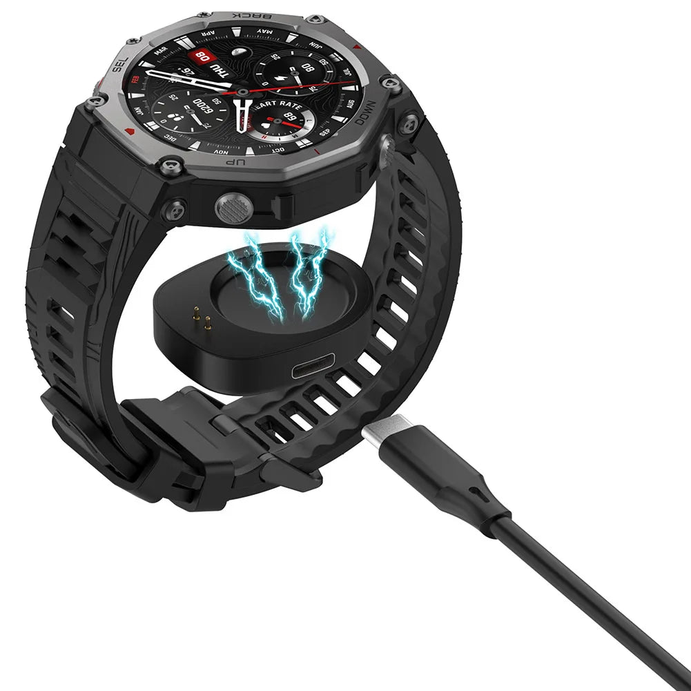 1 Pc Wireless Charger Dock Adapter for Amazfit Balance and T Rex 3 Smartwatches with Magnetic Interface
