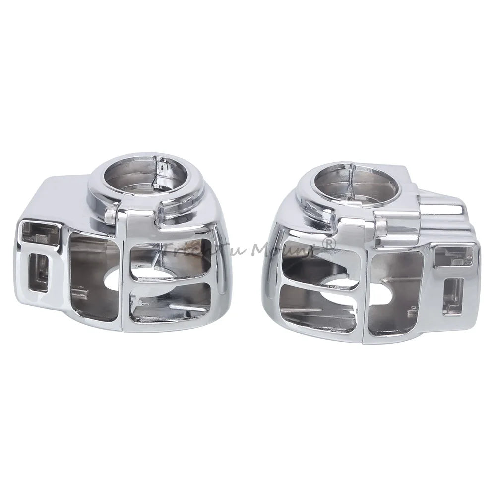 Motorcycle Handlebar Controls Switch Caps Cover Switch Housings For Harley Road King Electra Tri Glide Ultra Classic 1996-2013