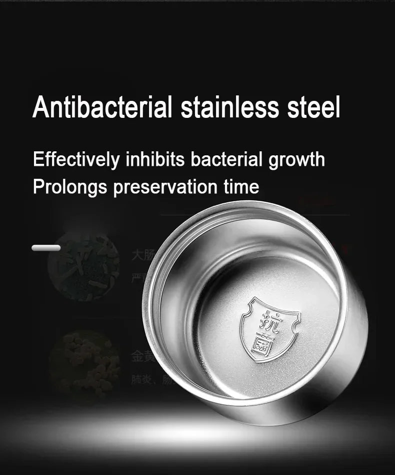 Portable Insulated Water Bottle Stainless Steel Leakproof Thermos Cup Cold Hot Beverage Container for Travel Office