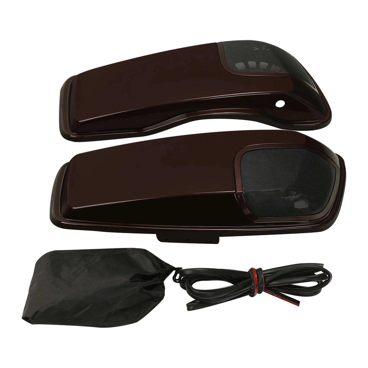 Saddlebag Lids 5" x 7" Speaker Cutouts For Harley Touring Electra Street Glide Road King Ultra-Classic 2014-2023 Motorcycle