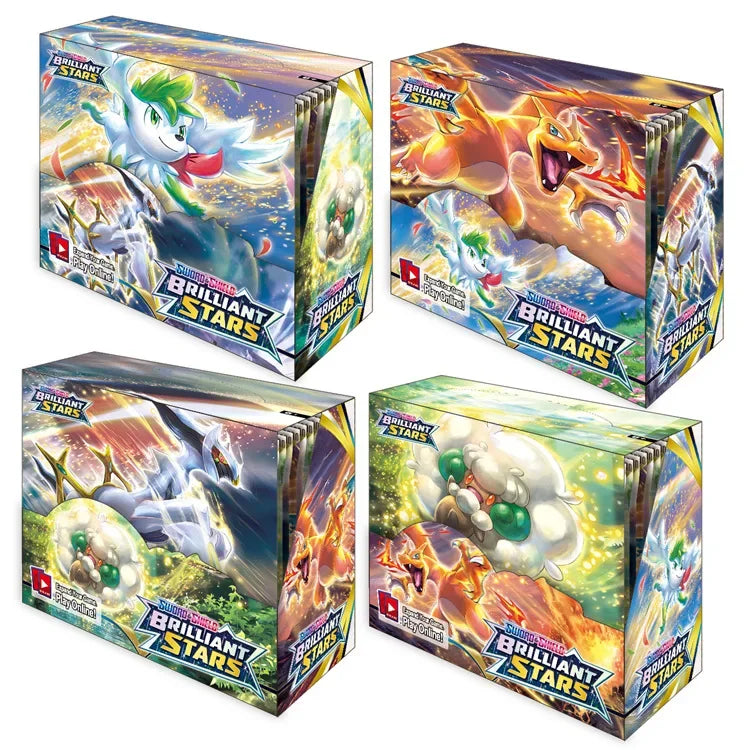 New Pokemon English Collection Card 360 Pokemon Booster Card Pack Sword and Shield Series Blind Box Pet Pokemon Flash Card