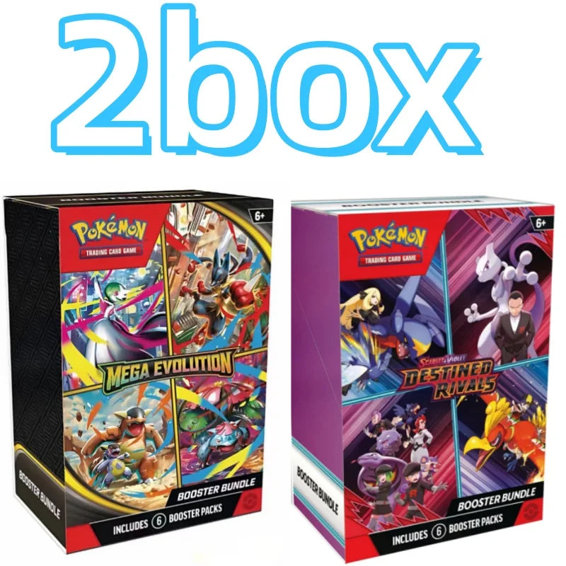 Pokemon Card v10 Booster bundle Destined Rivals Prismatic Evolutions Scarlet Violet 151 English ME01 Booster Cards Toys Gifts
