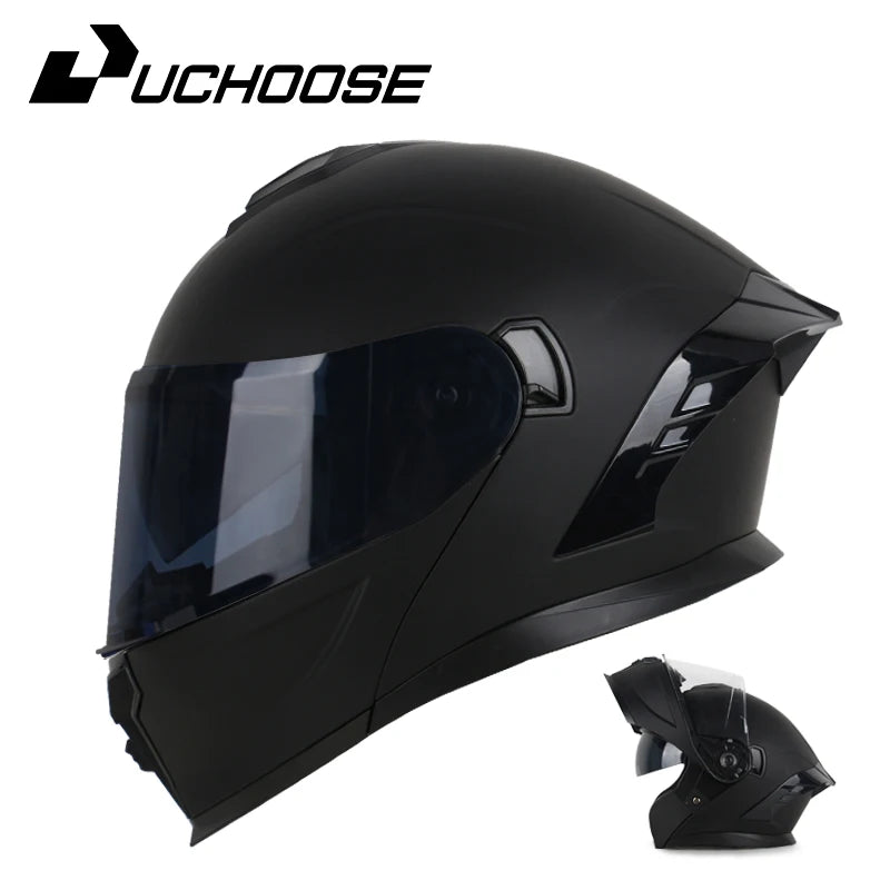 DOT Approved Full Face Helmet Crash Motorbike Protective Gear Men Women Flip Up Helmet Motorcycle Double Sun Visor
