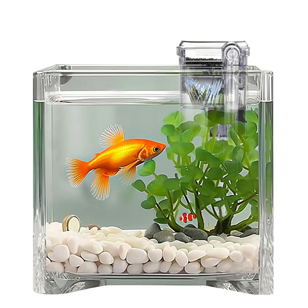 Fish Tanks Suspended Filter 2.5W 250H/L Hang Up Filter Oxygen Water Pump USB Mini Filter Aquarium Fish Tank Filter Water Purifie