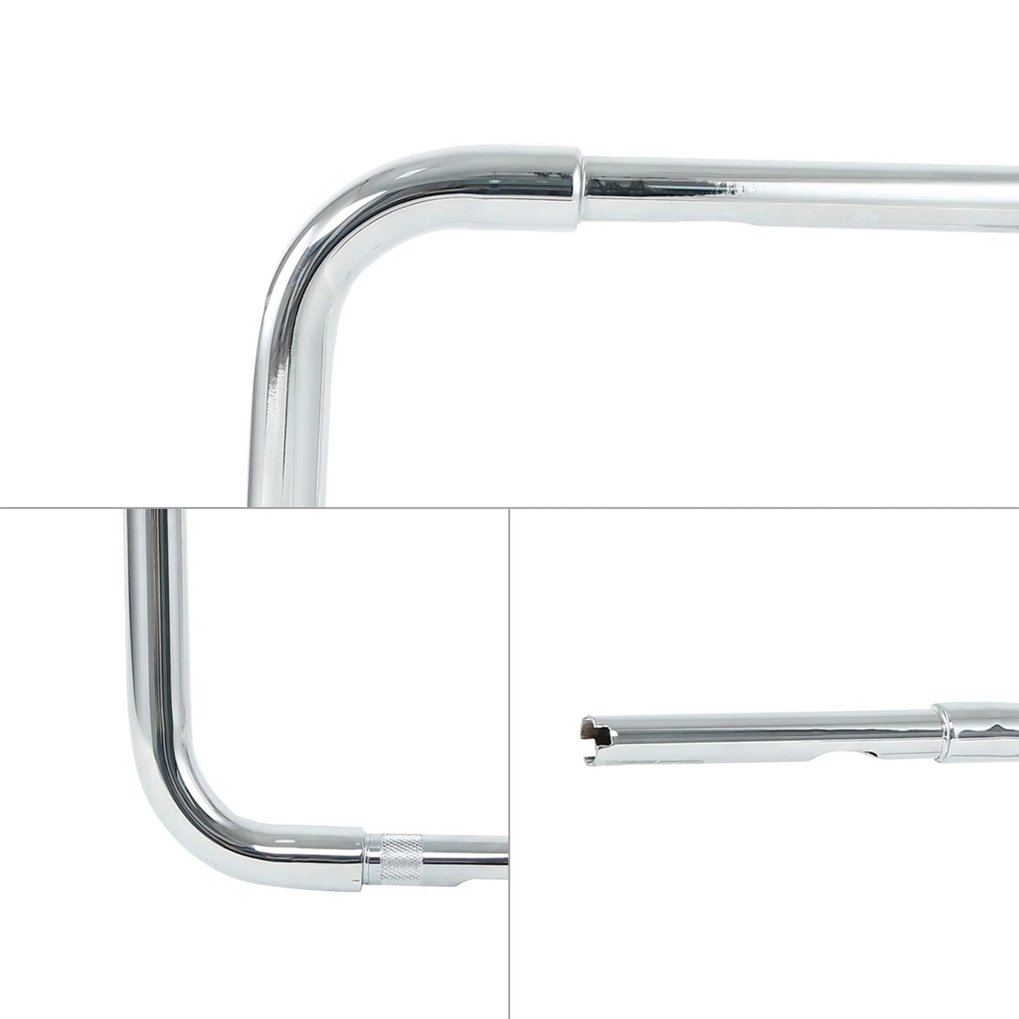 Motorcycle 12 14 16 18" inch Rise 1-1/4" Ape Hanger Curved Handlebar For Harley Sportster XL FLST FXST Custom