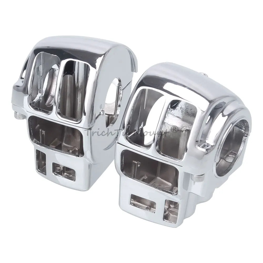 Motorcycle Handlebar Controls Switch Caps Cover Switch Housings For Harley Road King Electra Tri Glide Ultra Classic 1996-2013