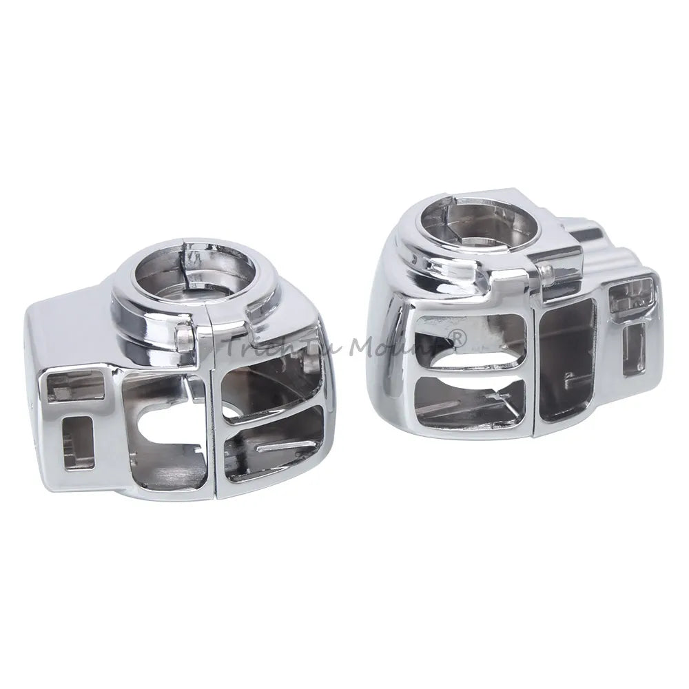 Motorcycle Handlebar Controls Switch Caps Cover Switch Housings For Harley Road King Electra Tri Glide Ultra Classic 1996-2013