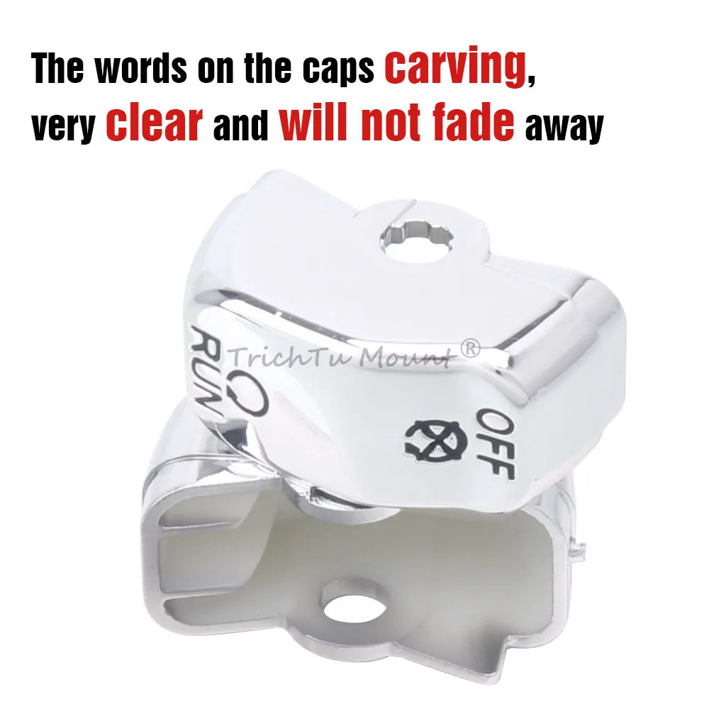 Motorcycle Handlebar Controls Switch Caps Cover Switch Housings For Harley Road King Electra Tri Glide Ultra Classic 1996-2013