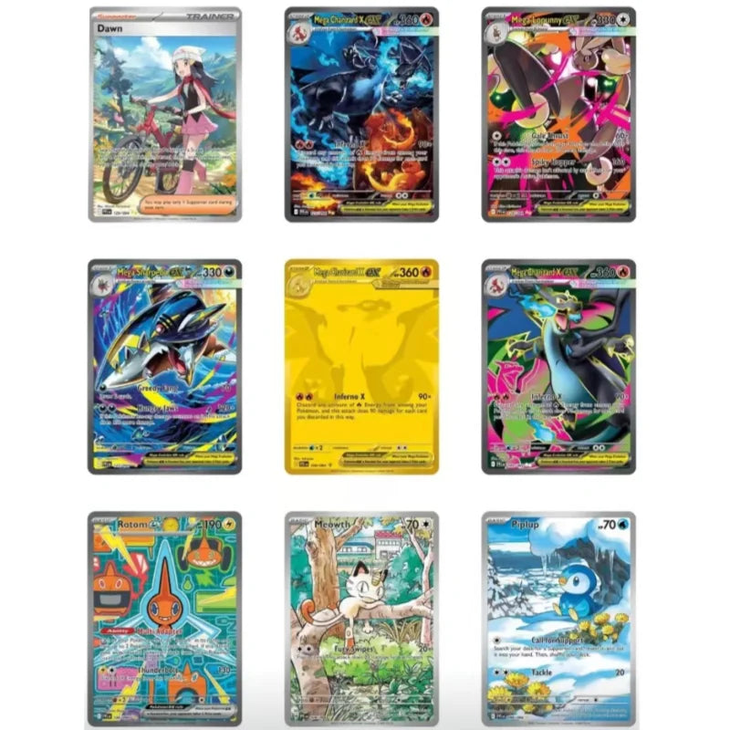 Pokemon Card v10 Booster bundle Destined Rivals Prismatic Evolutions Scarlet Violet 151 English ME01 Booster Cards Toys Gifts