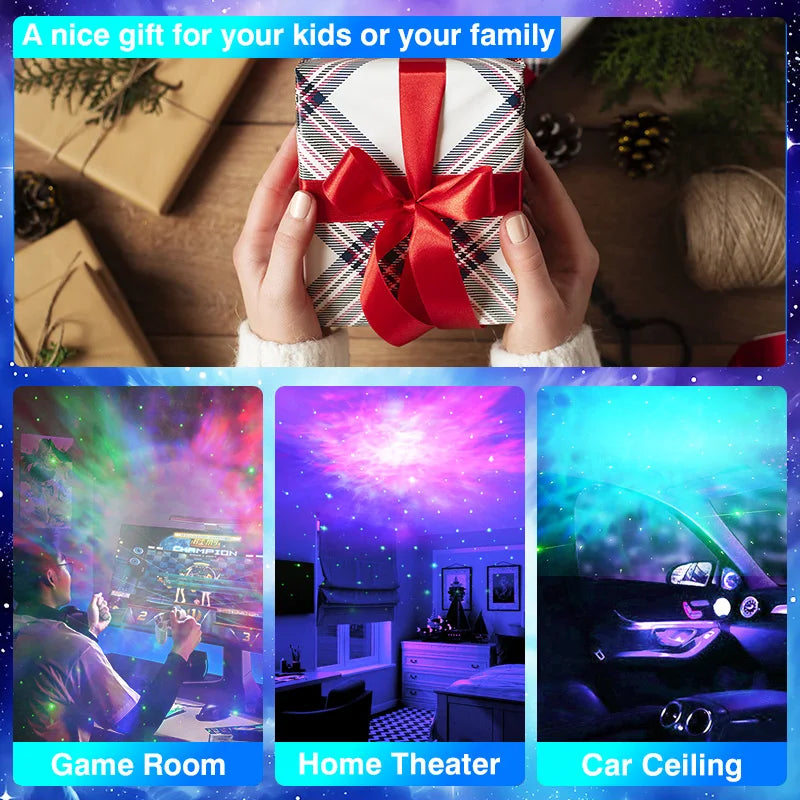 Astronaut Projector Galaxy Starry Night Lights for Bedroom LED Nebula Lamp Decoration Child Adult Holiday Gift