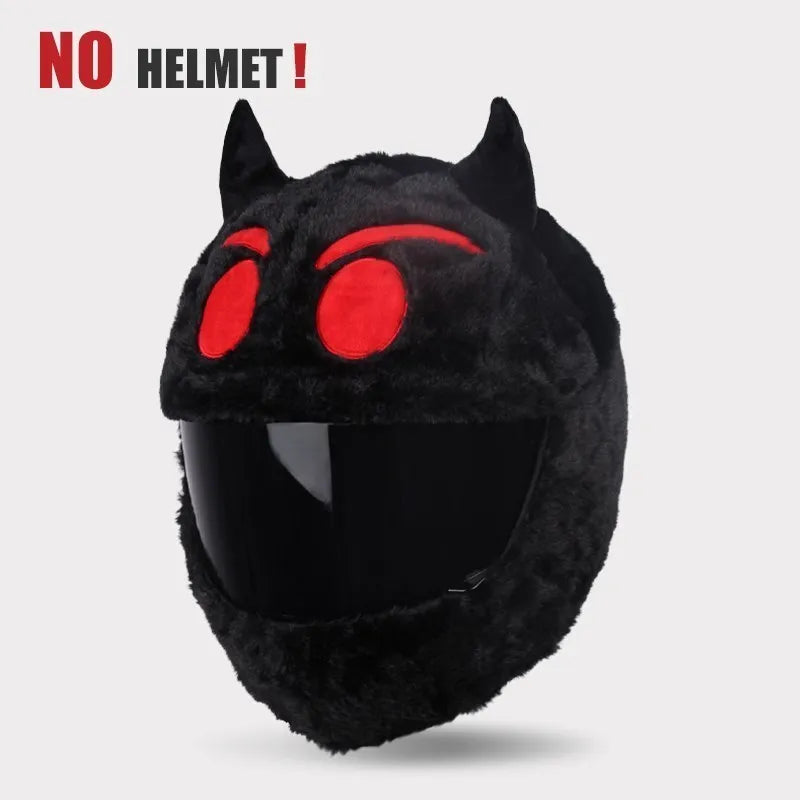 Motorcycle Helmet Cover Cartoon Plush Helmets Hat With Crazy Large Flexible Ears Funny Helmet Protective Case For Riding