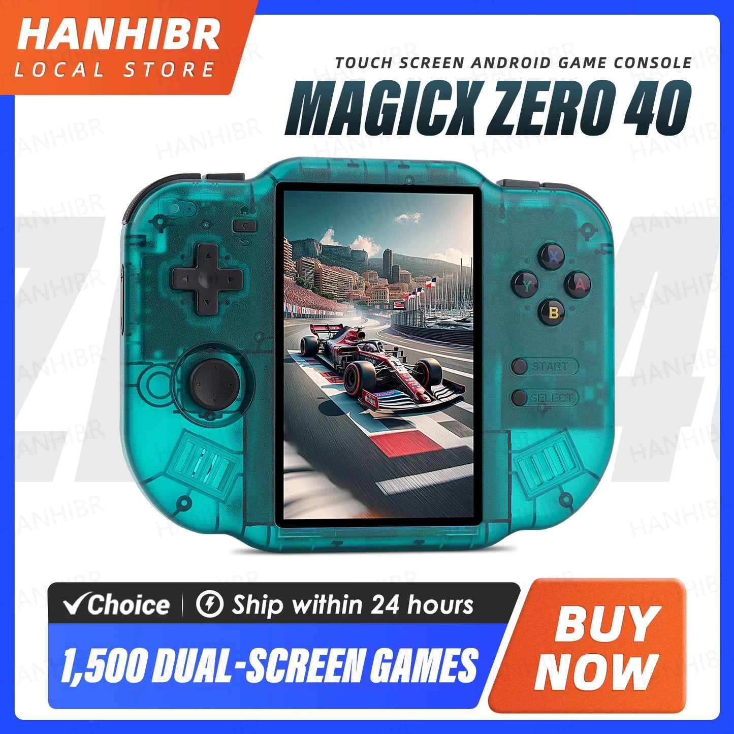 AMPOWN Magicx ZERO 40 Video Game Console 4''IPS Touch Screen Android System A133P Support Wifi Bluetooth Vibration Motor for NDS