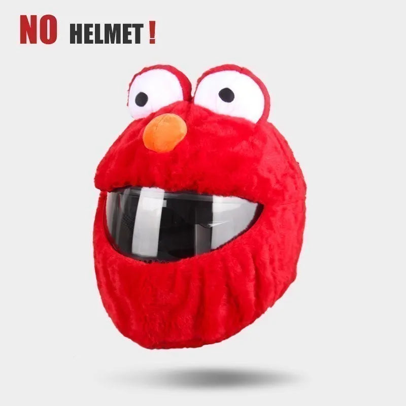 Motorcycle Helmet Cover Cartoon Plush Helmets Hat With Crazy Large Flexible Ears Funny Helmet Protective Case For Riding