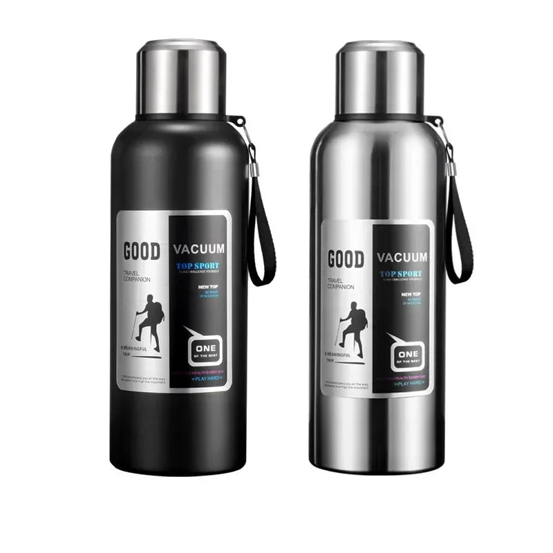 Portable Insulated Water Bottle Stainless Steel Leakproof Thermos Cup Cold Hot Beverage Container for Travel Office