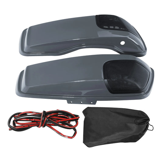 Saddlebag Lids 5" x 7" Speaker Cutouts For Harley Touring Electra Street Glide Road King Ultra-Classic 2014-2023 Motorcycle
