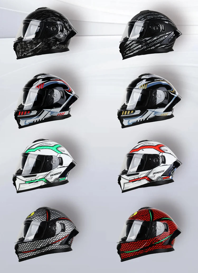 DOT Approved Full Face Helmet Crash Motorbike Protective Gear Men Women Flip Up Helmet Motorcycle Double Sun Visor