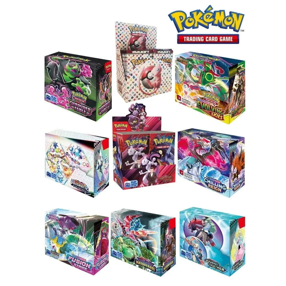 New Pokemon English Collection Card 360 Pokemon Booster Card Pack Sword and Shield Series Blind Box Pet Pokemon Flash Card