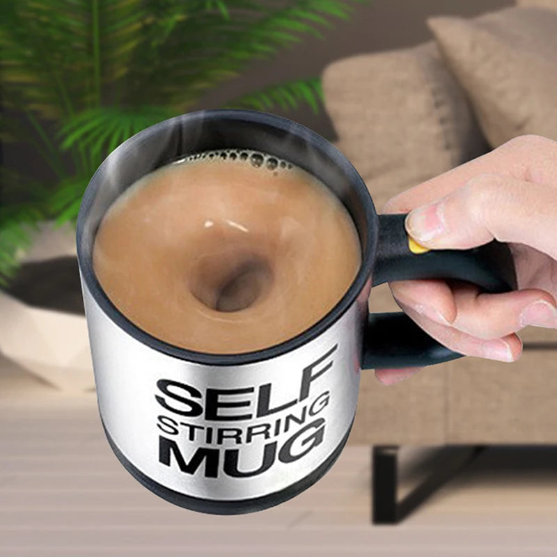 Mug 400ml Electric Mixing Cup Lazy Automatic Self Stirring Coffee Milk Drink Mug Blender Stainless Steel With Lid Gift Box