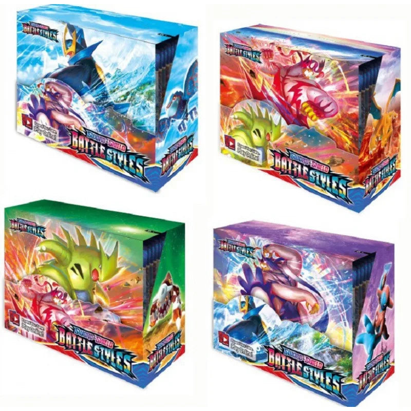 New Pokemon English Collection Card 360 Pokemon Booster Card Pack Sword and Shield Series Blind Box Pet Pokemon Flash Card