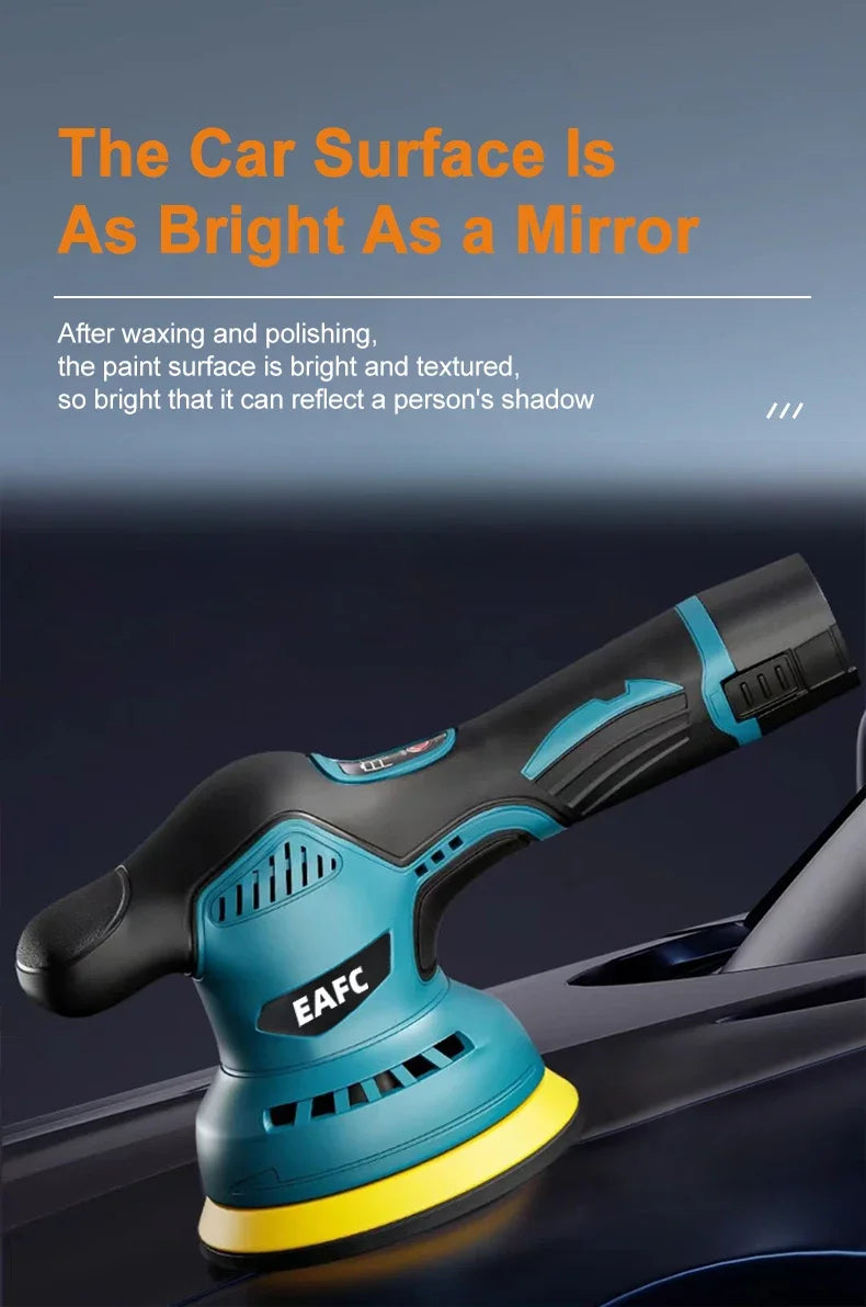 EAFC Polishing Machine For Car 12V Cordless Polisher 8 Gears 380W Automotive Electric Waxing Repairing Wireless Sander Polish