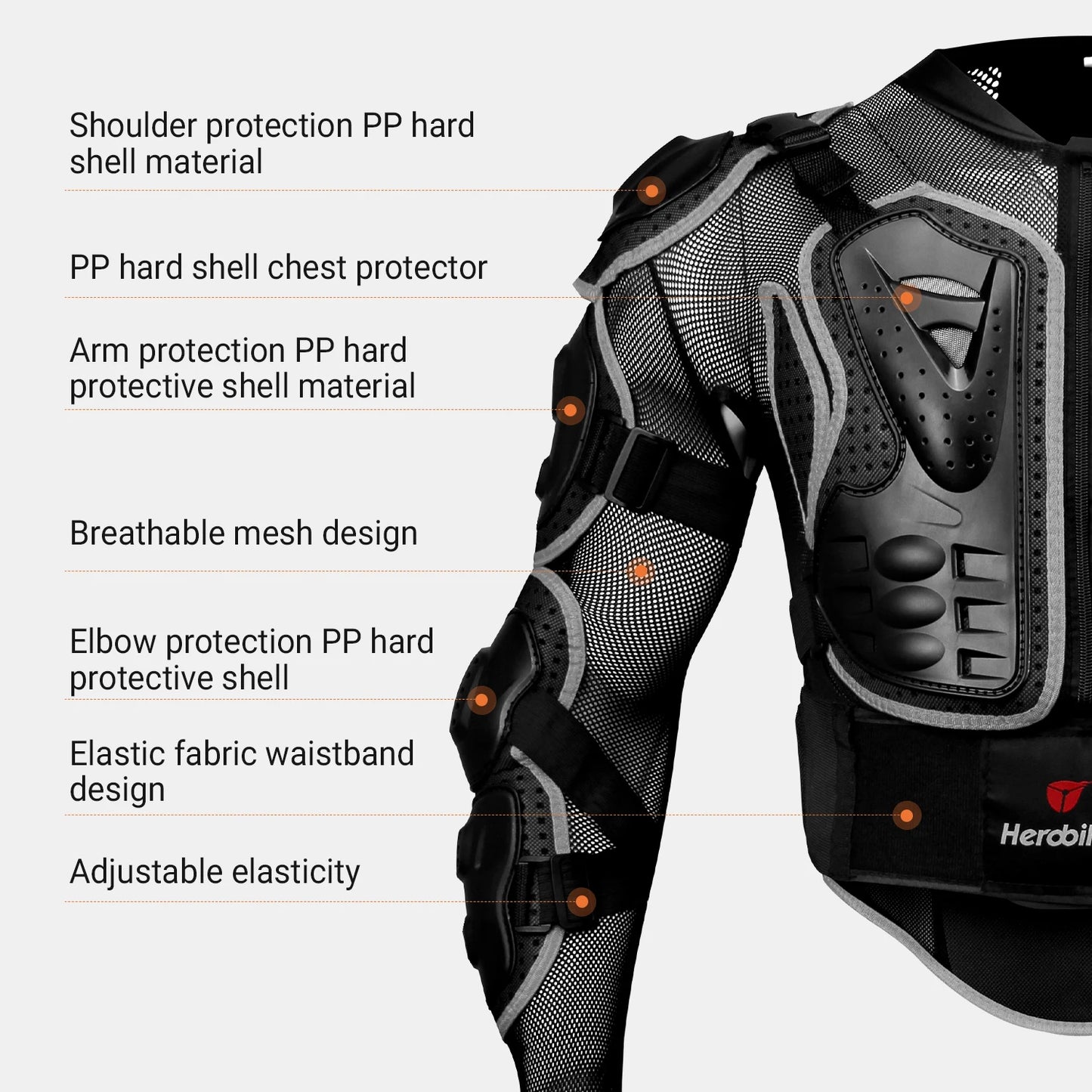 New Motorcycle Armor Men's Anti Fall Anti Collision Anti Scratch Motorcycle Armor Outdoor Cycling Armor Clothes Armor Pants