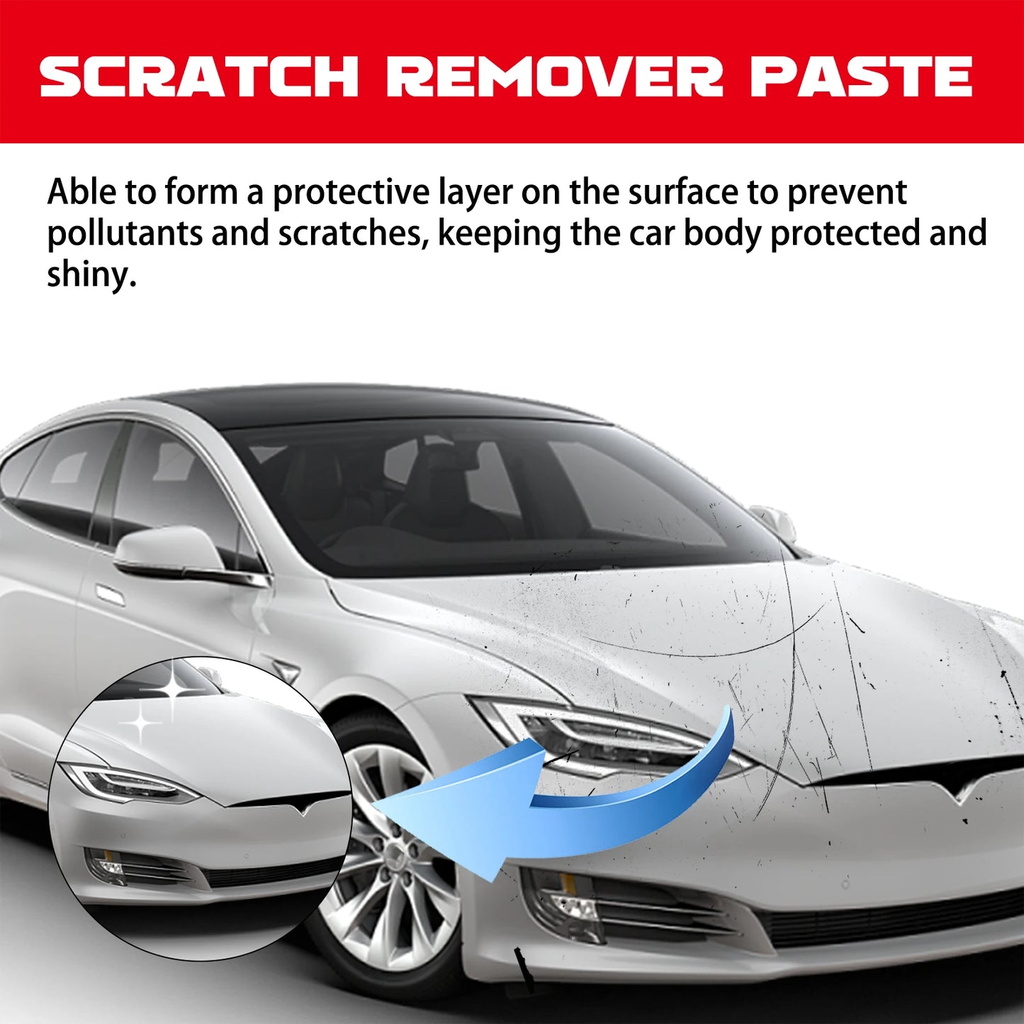 Car Paint Scratch Repair Remover Car Scratch Repair Cream Set Repair Scratch Polish Paint Maintenance Care Repair Paste