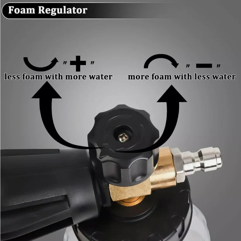 Foam Cannon Gun Car Wash Soap Lance Sprayer Pressure Washer Bottle Large-mouth Pot Car Wash Machine