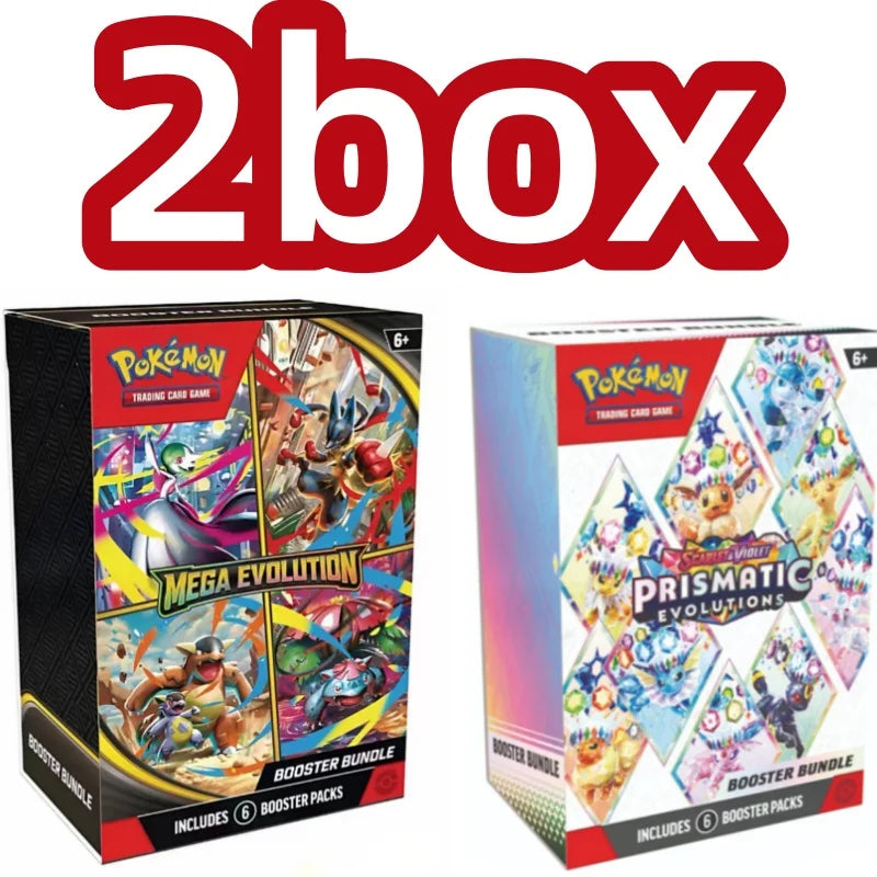 Pokemon Card v10 Booster bundle Destined Rivals Prismatic Evolutions Scarlet Violet 151 English ME01 Booster Cards Toys Gifts