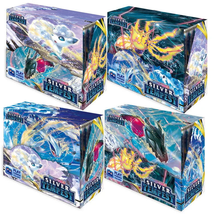 New Pokemon English Collection Card 360 Pokemon Booster Card Pack Sword and Shield Series Blind Box Pet Pokemon Flash Card