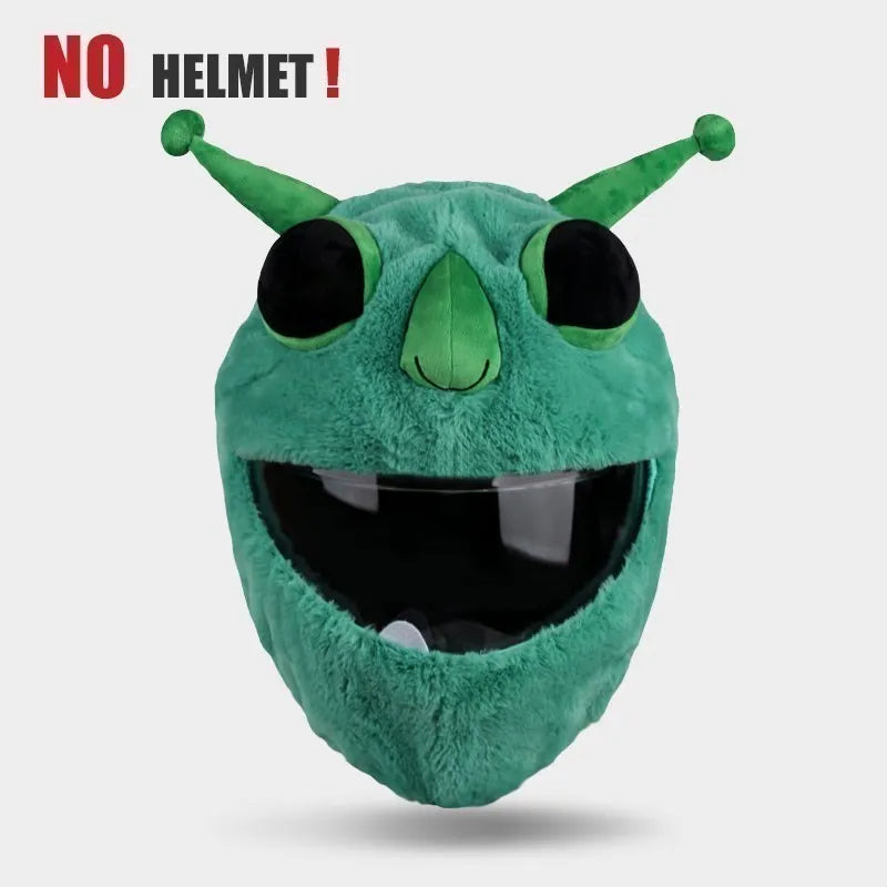 Motorcycle Helmet Cover Cartoon Plush Helmets Hat With Crazy Large Flexible Ears Funny Helmet Protective Case For Riding