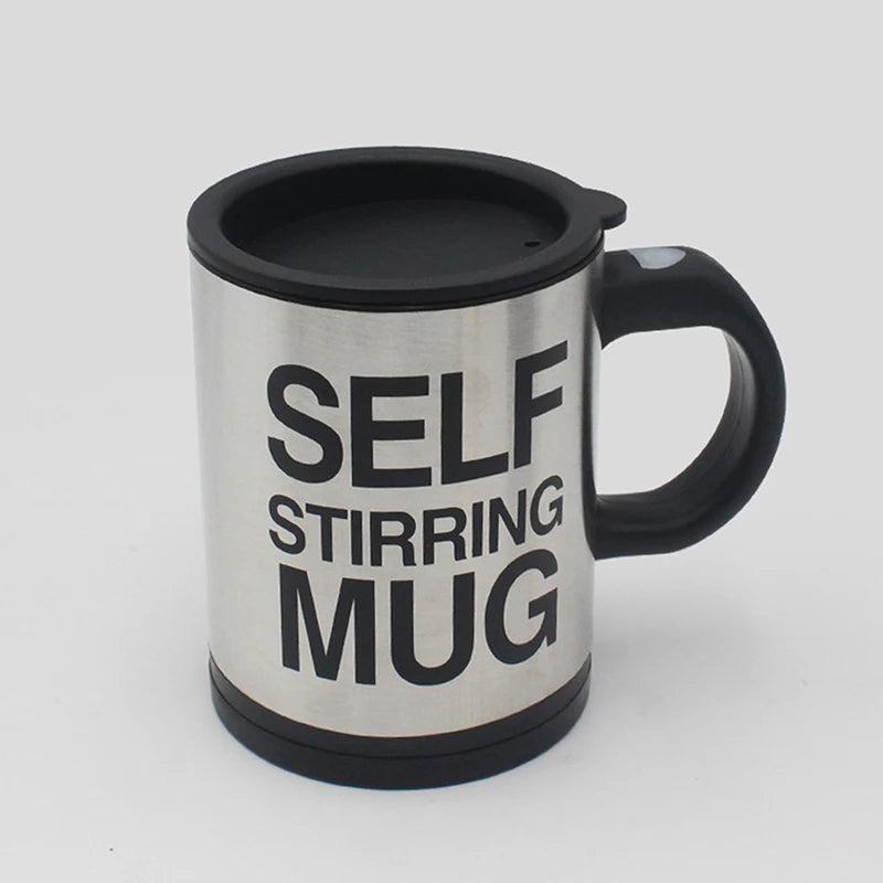 Mug 400ml Electric Mixing Cup Lazy Automatic Self Stirring Coffee Milk Drink Mug Blender Stainless Steel With Lid Gift Box