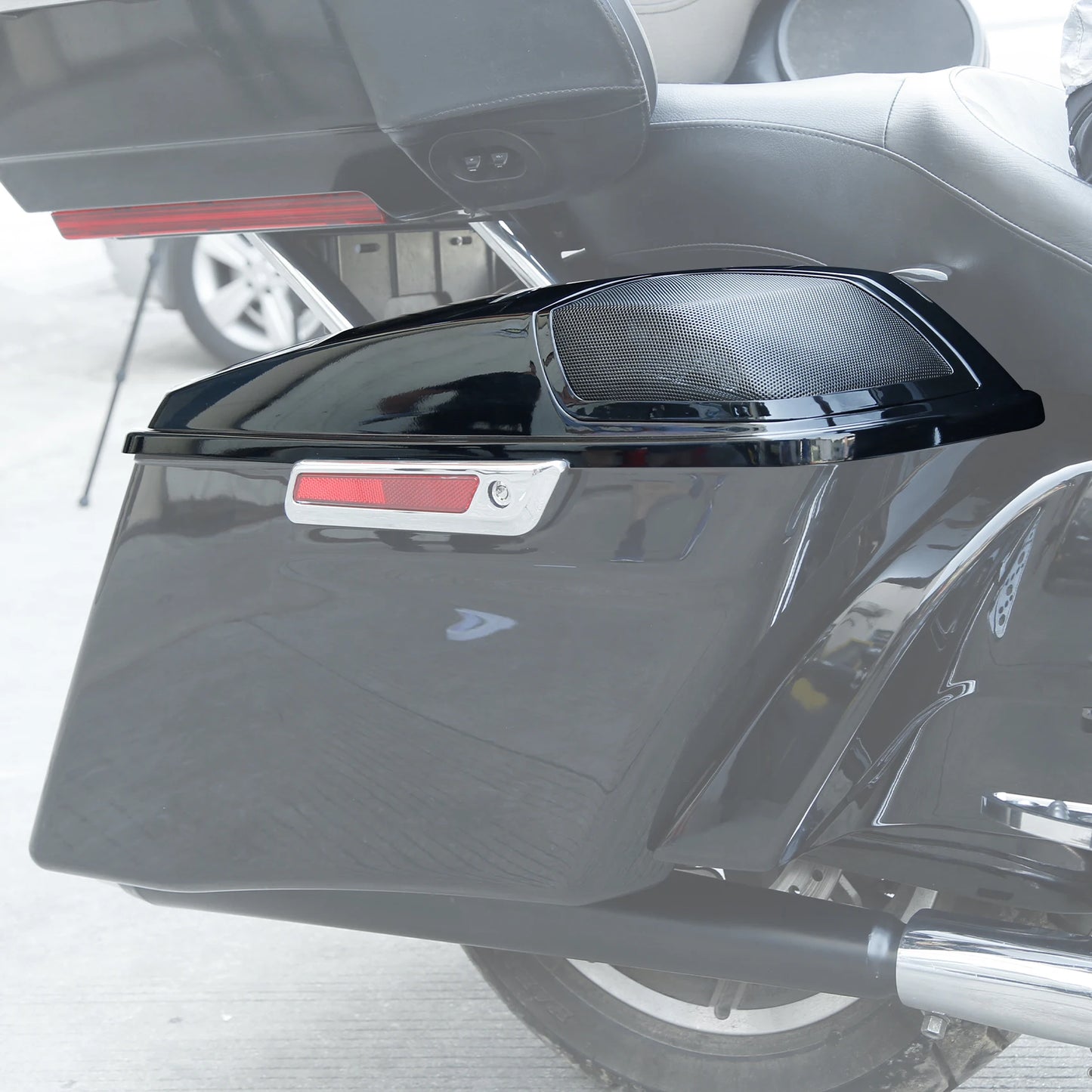 Saddlebag Lids 5" x 7" Speaker Cutouts For Harley Touring Electra Street Glide Road King Ultra-Classic 2014-2023 Motorcycle