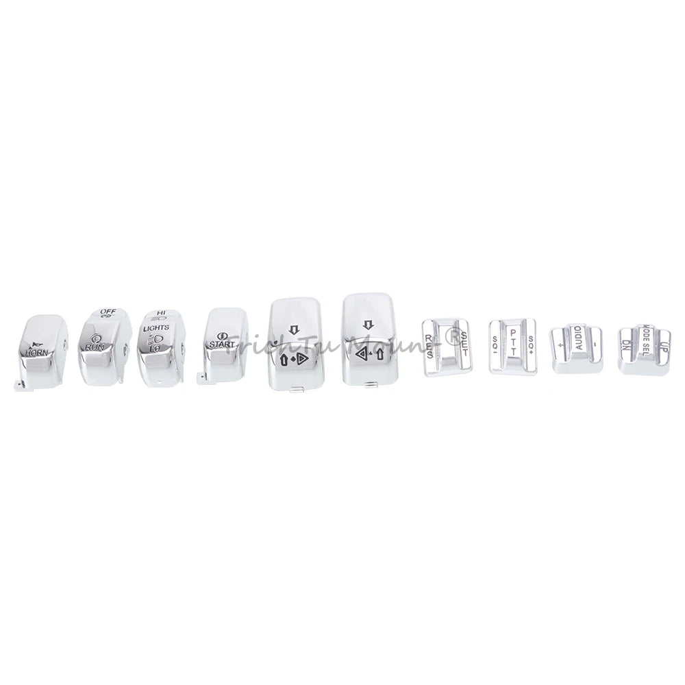 Motorcycle Handlebar Controls Switch Caps Cover Switch Housings For Harley Road King Electra Tri Glide Ultra Classic 1996-2013
