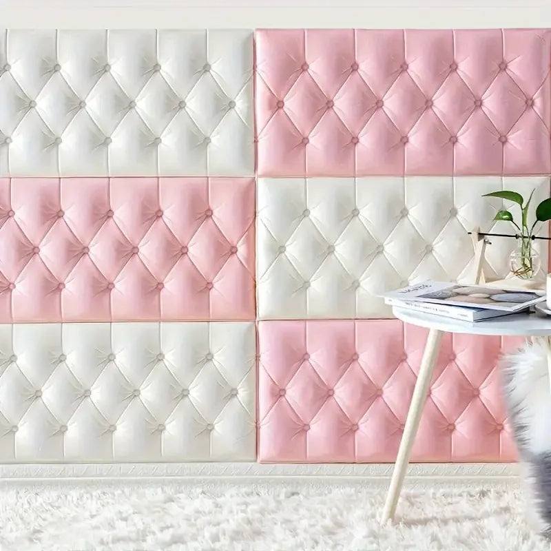 Thickened self-adhesive 3D wall sticker wallpaper tatami anti-collision wall pad children's bedroom living room soft foam pad