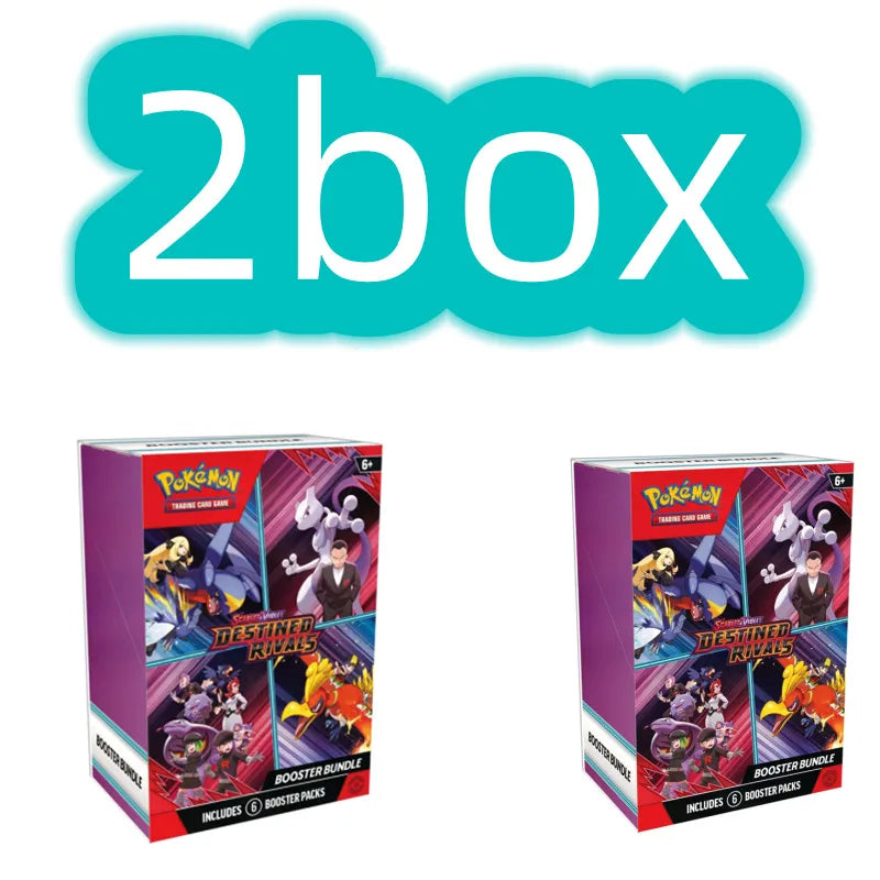 Pokemon Card v10 Booster bundle Destined Rivals Prismatic Evolutions Scarlet Violet 151 English ME01 Booster Cards Toys Gifts