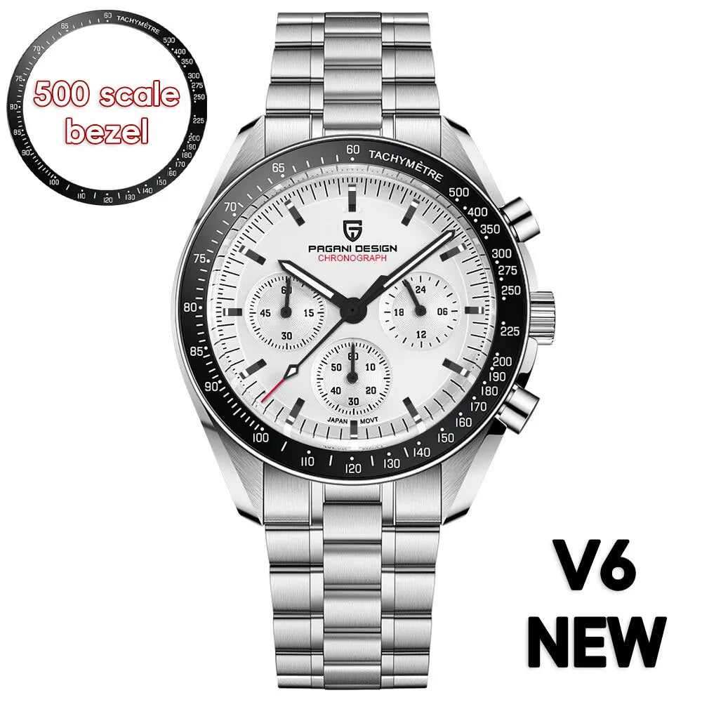 PAGANI DESIGN 2026 New Men's Watches Top Luxury Quartz Watch For Men Auto Date Speed Chronograph AR Sapphire Mirror Wrist watch