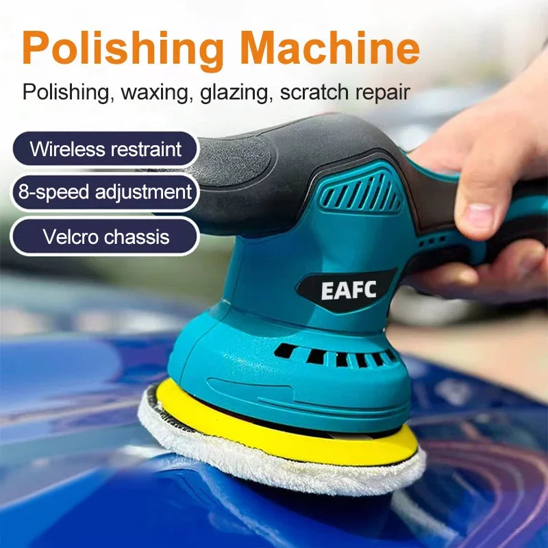 EAFC Polishing Machine For Car 12V Cordless Polisher 8 Gears 380W Automotive Electric Waxing Repairing Wireless Sander Polish