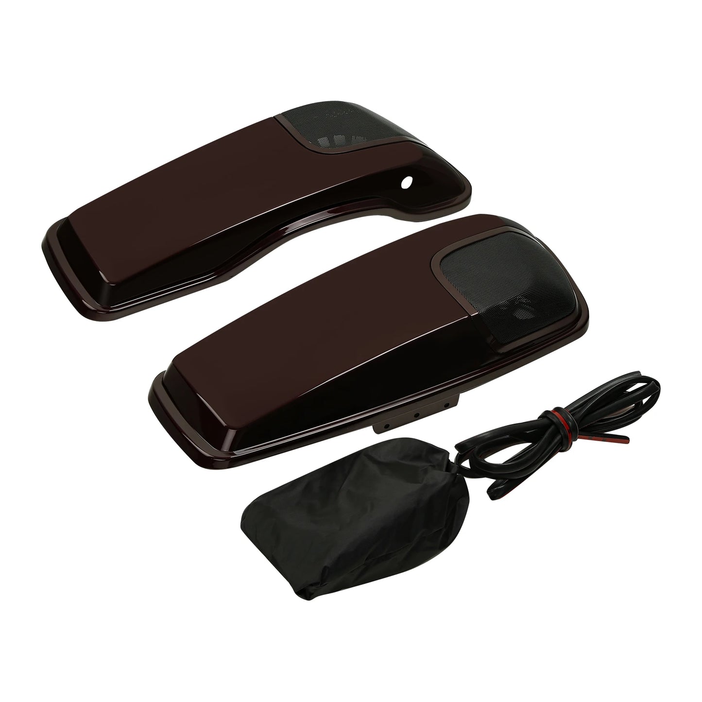 Saddlebag Lids 5" x 7" Speaker Cutouts For Harley Touring Electra Street Glide Road King Ultra-Classic 2014-2023 Motorcycle