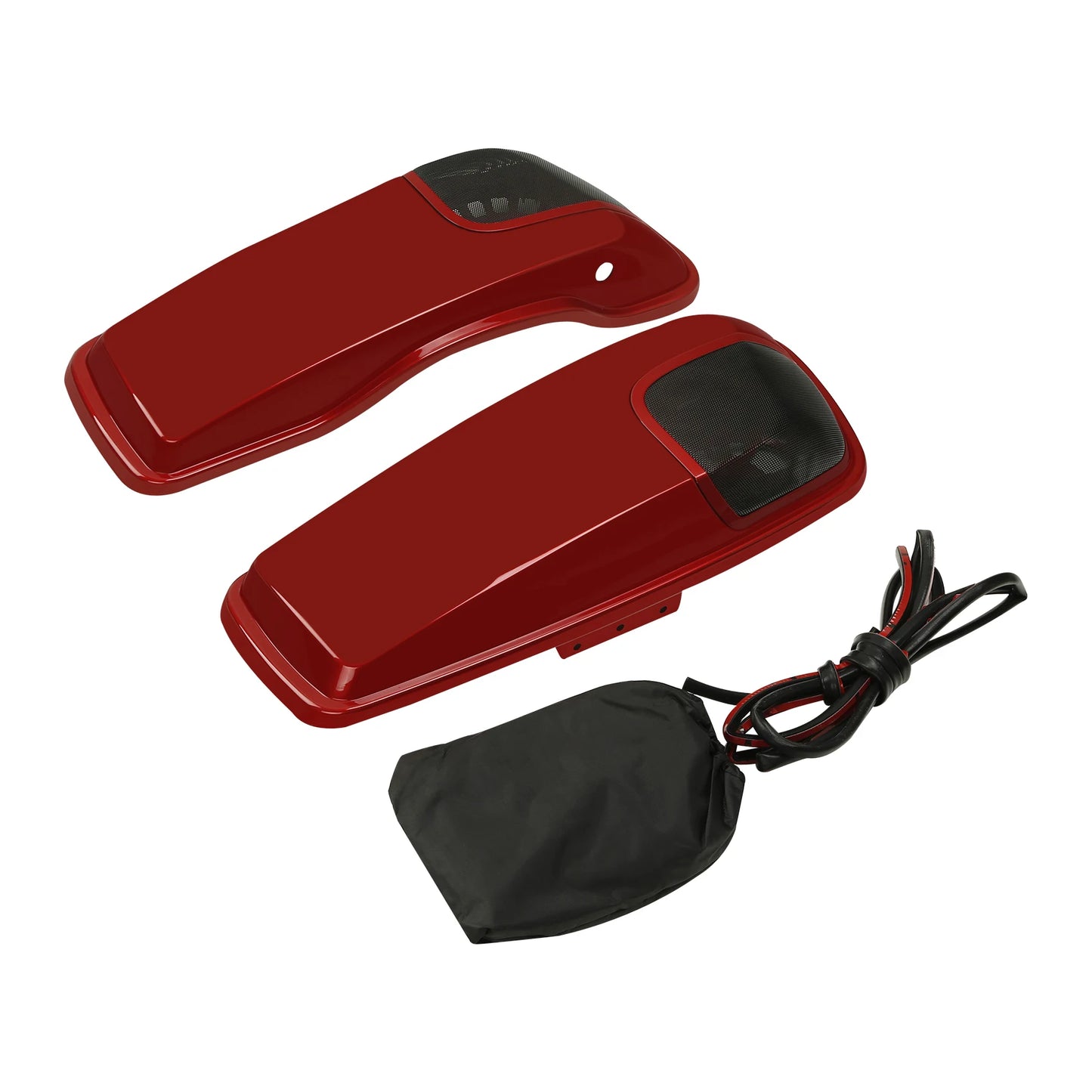 Saddlebag Lids 5" x 7" Speaker Cutouts For Harley Touring Electra Street Glide Road King Ultra-Classic 2014-2023 Motorcycle