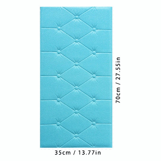 Thickened self-adhesive 3D wall sticker wallpaper tatami anti-collision wall pad children's bedroom living room soft foam pad