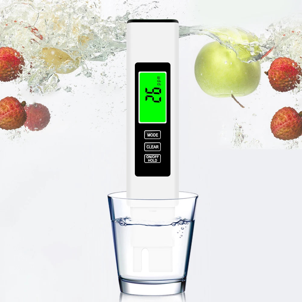 4 in 1 Digital Water Tester TDS EC & Temperature(°C °F) Meter Accurate Backlit LCD Display for Pools Drinking Water Aquariums