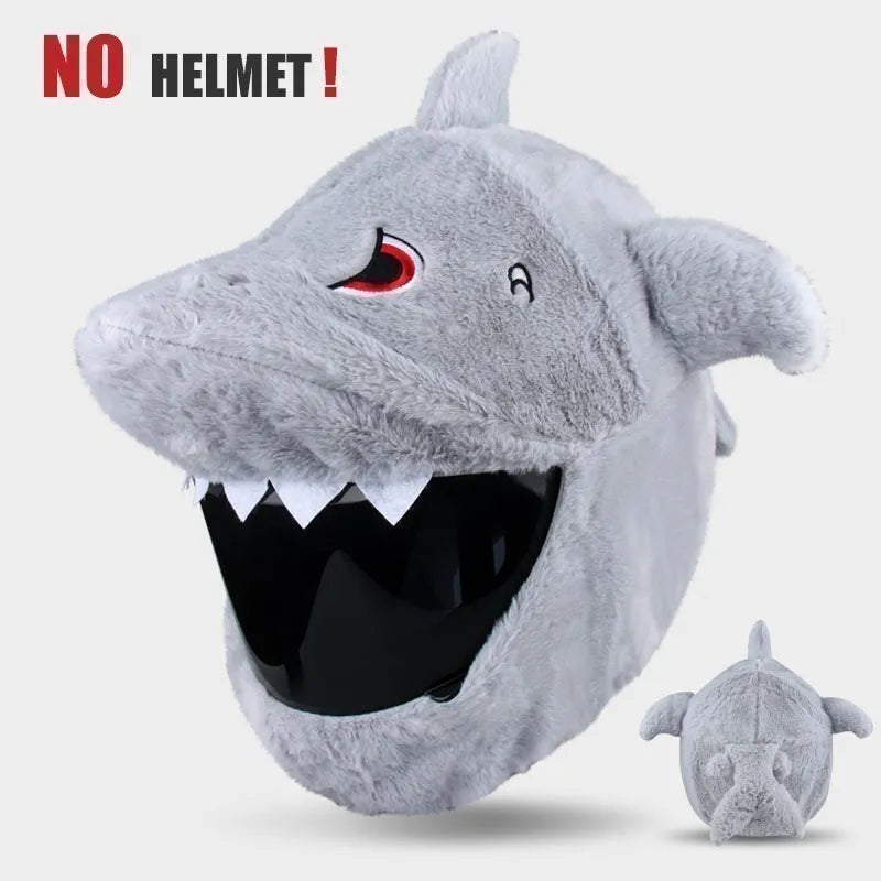 Motorcycle Helmet Cover Cartoon Plush Helmets Hat With Crazy Large Flexible Ears Funny Helmet Protective Case For Riding