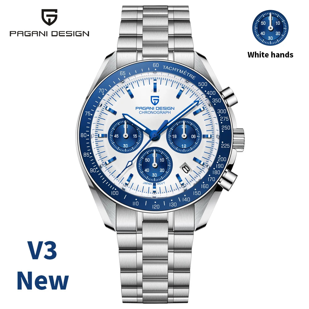 2026 New PAGANI DESIGN Tribute to CK2998 Moon Watch Retro Luxury Quartz Watches For Men Stainless steel Sport Chronograph Man