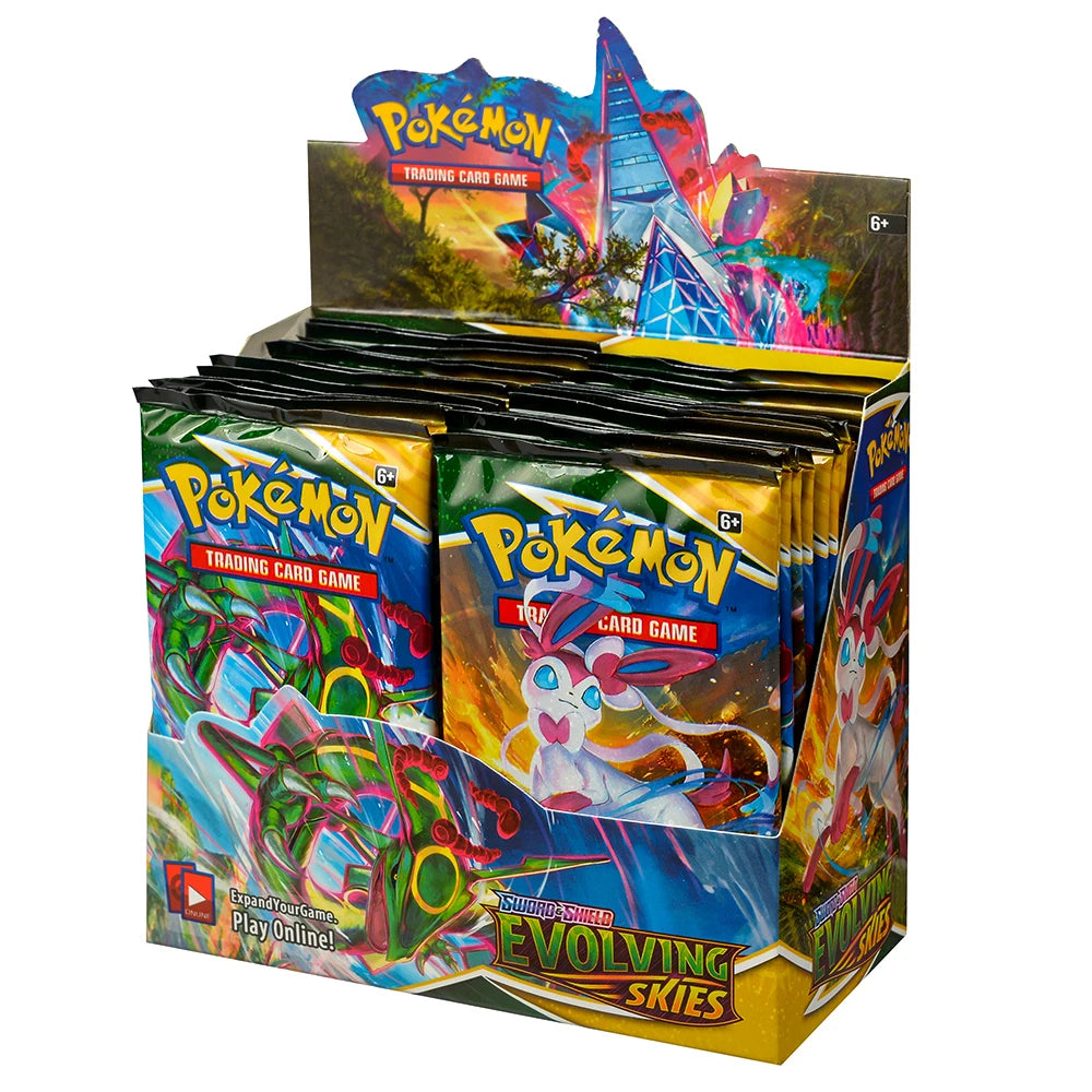 360Pcs English Pokémon TCG: Sword Shield Evolving Skies Booster Box Pokemon trade card 36 Pack Box Ready to ship