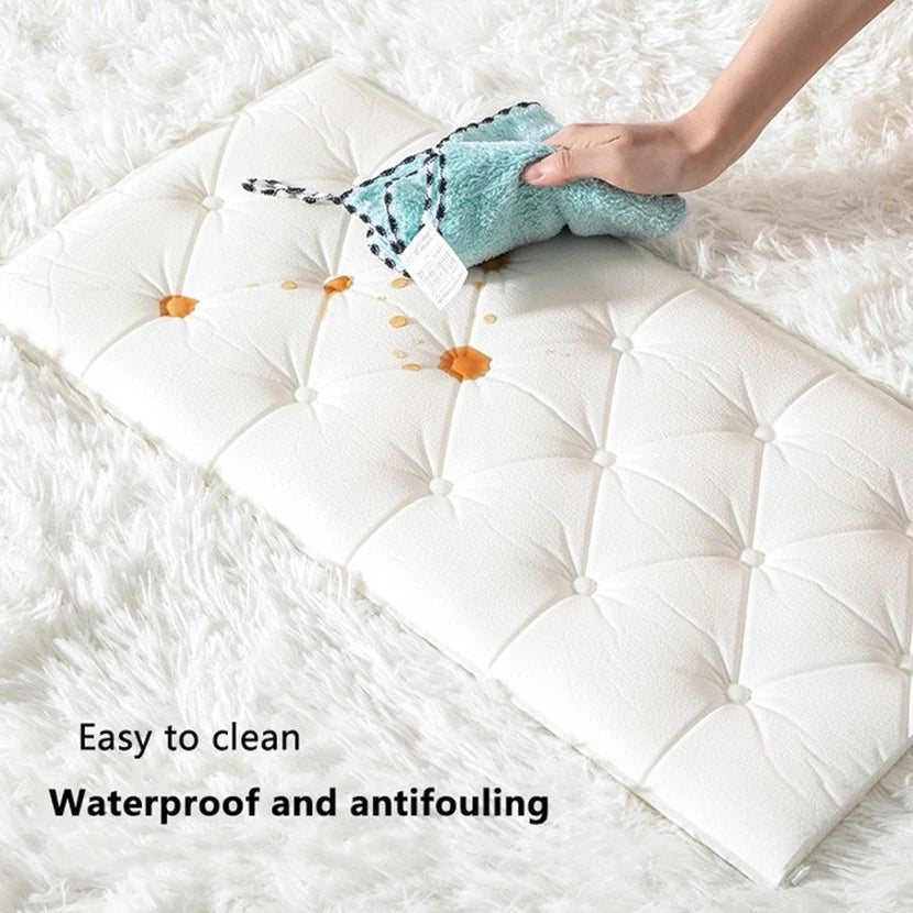 Thickened self-adhesive 3D wall sticker wallpaper tatami anti-collision wall pad children's bedroom living room soft foam pad