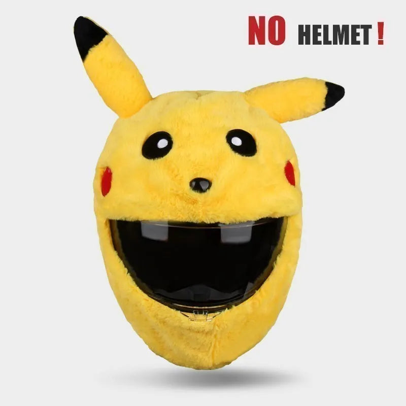 Motorcycle Helmet Cover Cartoon Plush Helmets Hat With Crazy Large Flexible Ears Funny Helmet Protective Case For Riding