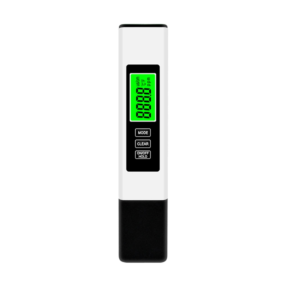 4 in 1 Digital Water Tester TDS EC & Temperature(°C °F) Meter Accurate Backlit LCD Display for Pools Drinking Water Aquariums